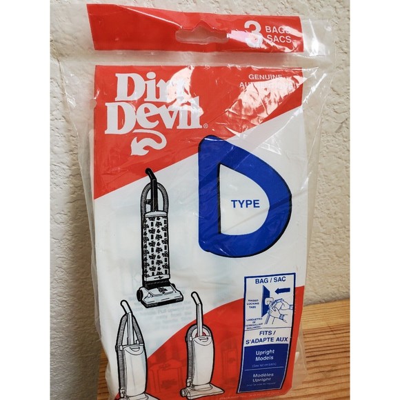 VTG 1993 Dirt Devil Type D Vacuum cleaner Bags 3 Pack  Model 3 670147-001 NOS - Picture 7 of 8